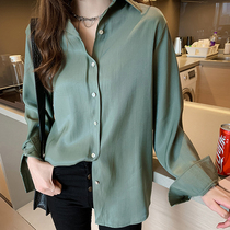Cold air shirt shirt Women design sense niche light ripe retro port flavor salt early spring coat 2020 Spring