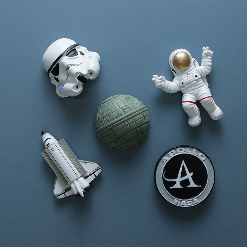 NASA Astronaut Refrigerator Sticker Apollo Program Magnet Space Shuttle Universe Creative Space Magnet