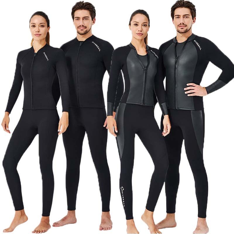 1 5MM 2 mm diving suit men's split top cold-proof warm diving suit female surfing motorboat jellyfish suit