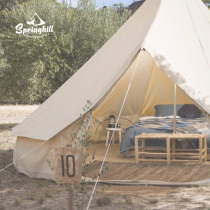 Outdoor luxury villa camping tent Camping large rainproof and rainproof yurt camp thickened household canopy