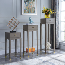 Flower Shelf shelf green roe frame indoor flower pot stand solid wood living room new Chinese flower shelf floor-standing flower a few light luxury