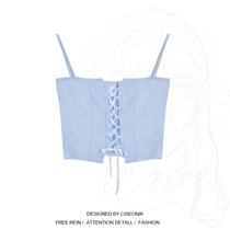 Large size fat sister knitted vest women in summer to wear European and American hot girl wind straps small suspenders