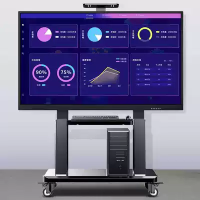 Floor-to-floor action TV shelf Universal conference cart vertical wheeled Shivo multimedia teaching All bracket