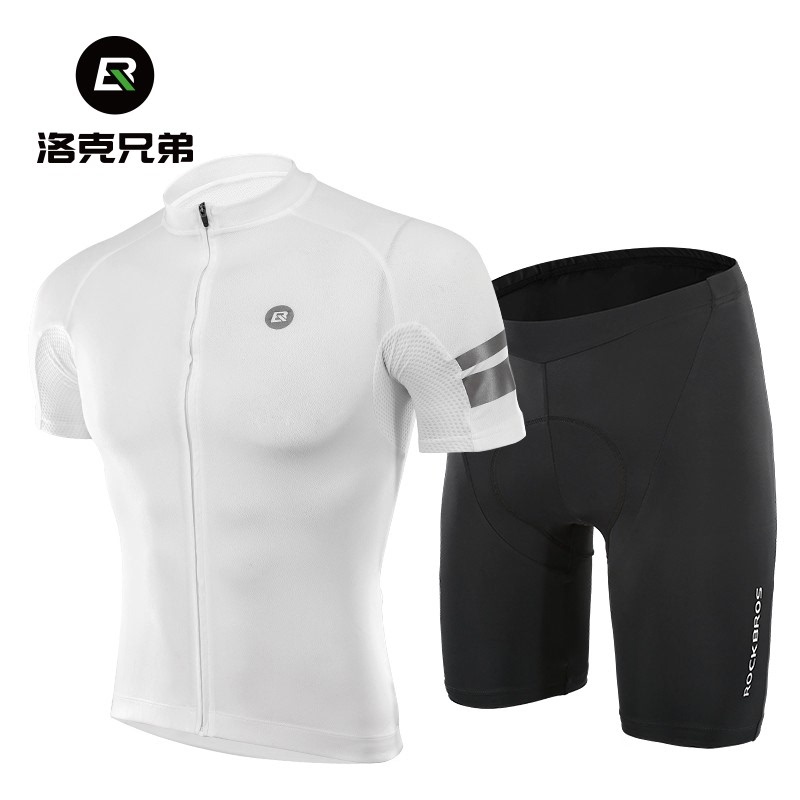 Rock Brothers Summer Cycling Suit Set Short-Sleeved Shorts Men's and Women's Mountain Road Cycling Clothing Cycling Equipment