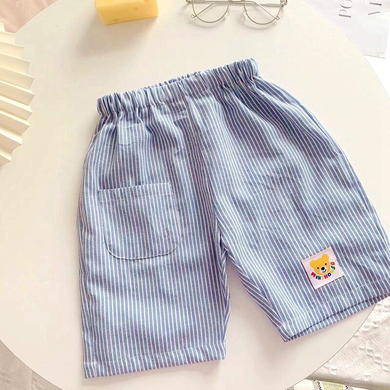 Boys Japanese Style Casual Cotton Shorts - Lightweight Summer Striped Five-Point O1CN012Aduj01bEp2mCvJaA !!2207375303434