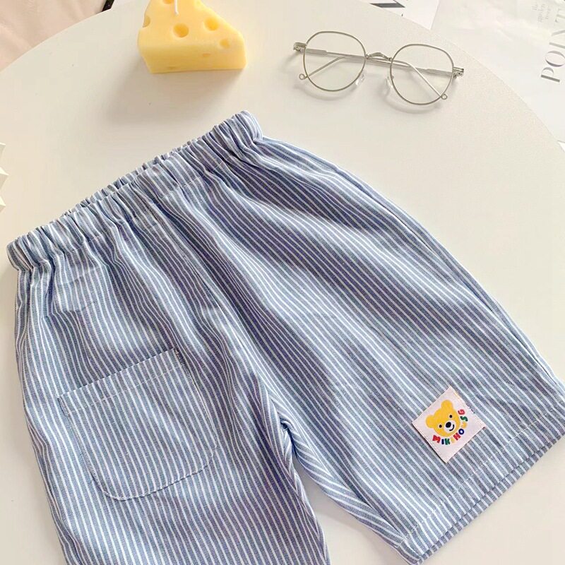 Boys Japanese Style Casual Cotton Shorts - Lightweight Summer Striped Five-Point O1CN01cOx0lp1bEp2jyiWtK !!2207375303434