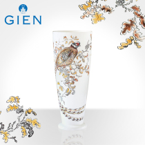 GIEN French import European-style ceramic vase hand-painted Sologne spindle-shaped decorative vase gift hem