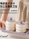 Vinegar pot, high-looking ceramic seasoning jar with spoon, kitchen household high-end baby salt jar, oil pot, sesame oil