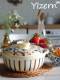 Claypot rice casserole household casserole Japanese-style hand-painted casserole high-looking ceramic pot gas stove soup casserole