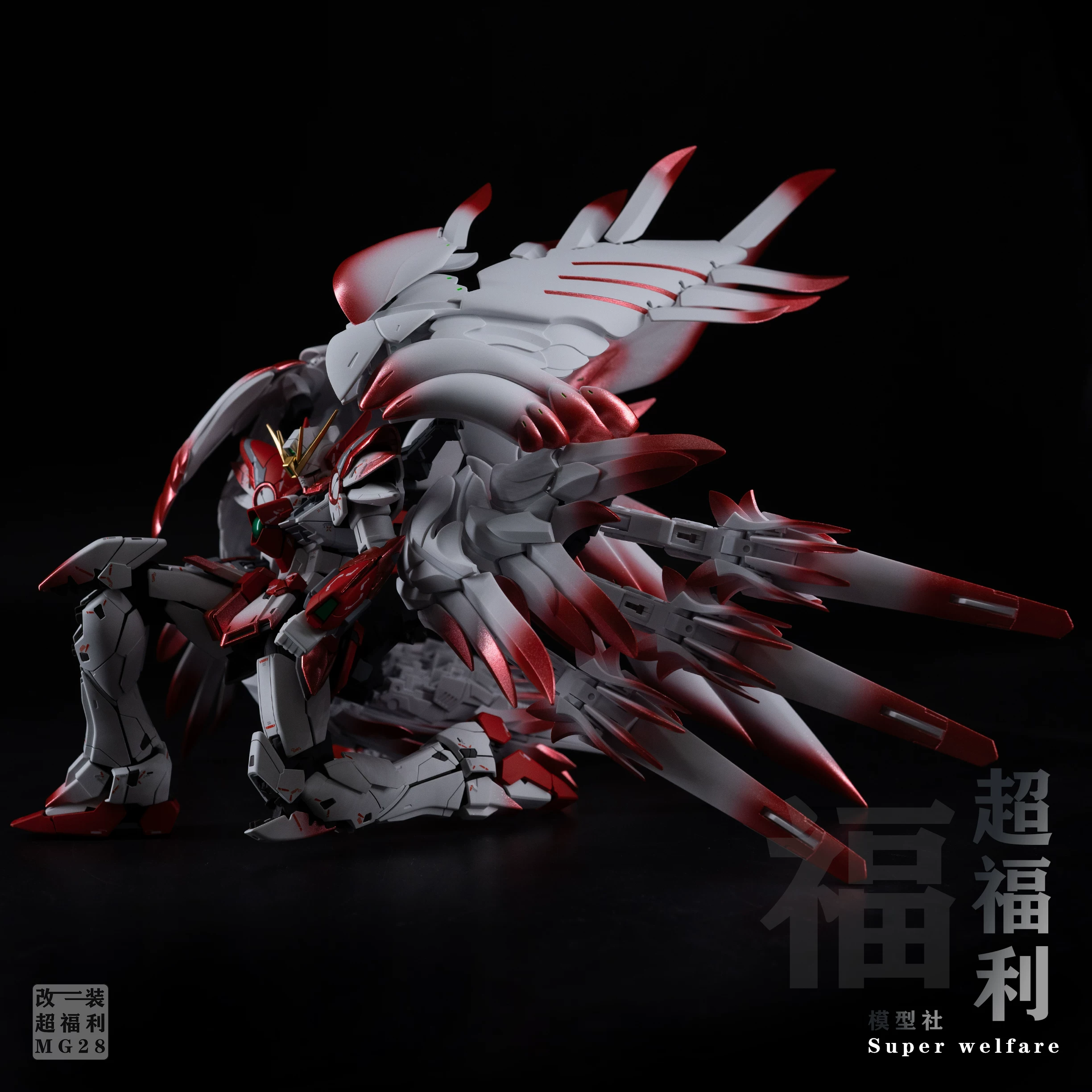 Боевик Bandai MG Wing Zero цветовая версия Explosive Star Fire Princess модель серии Gundam японская версия модель подходит для парней старше 14 лет как подарок на День Святого Валентина