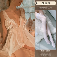 Белая [Nightskirt + T-Trousers] Baisi Носки