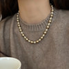 Tiger's Eye Stone Sweater Chain, Autumn and Winter Light Luxury, High-End, Versatile Necklace for Women, 2025 New Niche Accessory