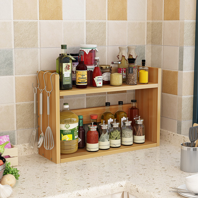 Kitchen Supplies Home Large total shelve Seasoning Tank Rack Surface Multilayer Containing shelf Free to contain Divine Instrumental Storage