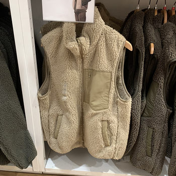 Imitation lamb velvet vest