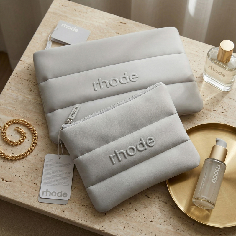 Rhode Hailey's Same Style Bag Cosmetic Bag Travel Storage Bag Hailey Skin Makeup Storage Bag