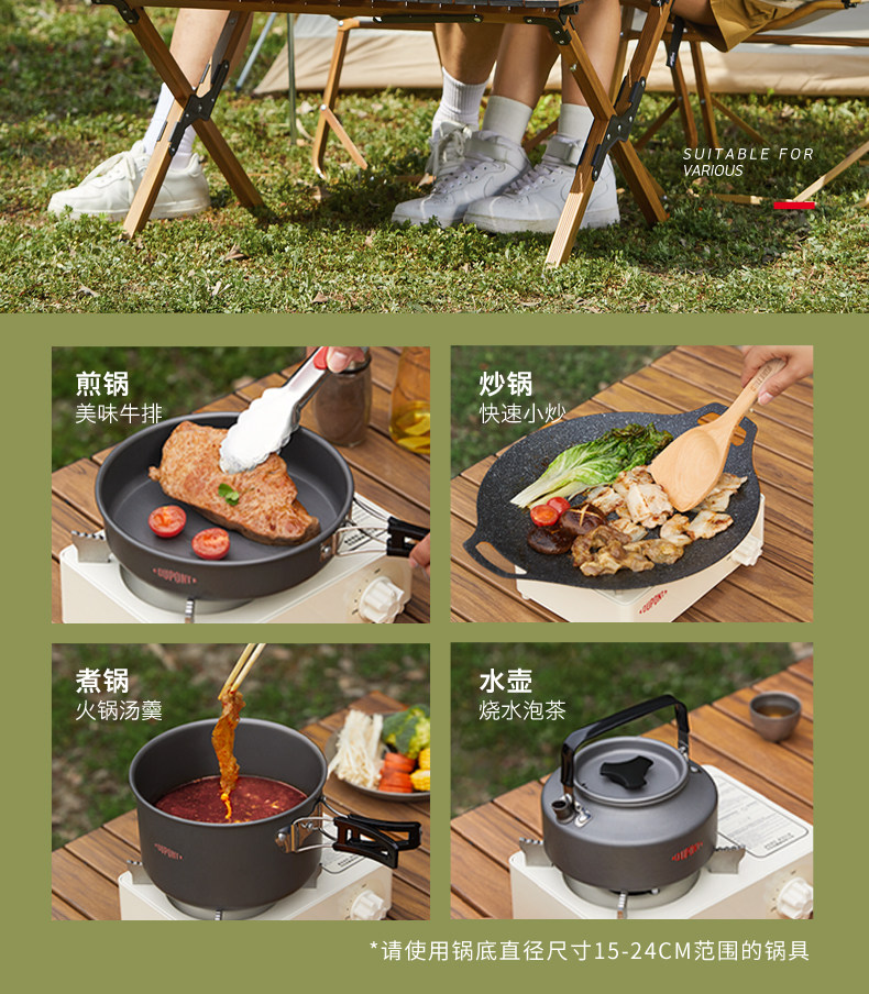 Dupont 杜邦 户外便携卡式炉 配收纳箱 天猫优惠券折后￥198包邮（￥298-100）