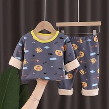 儿童保暖内衣套装秋衣秋裤中小童新款睡衣