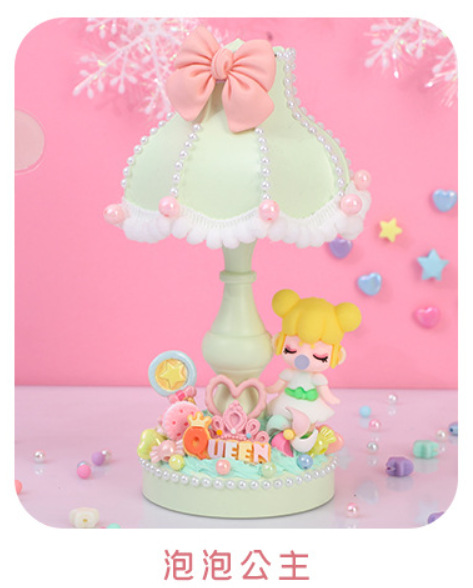 DIY Cream Glue Small Table Lamp Night Light Creative Handmade Cute Cartoon Send Girl Primary School Birthday Gift