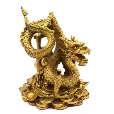 Step by step Lotus pure copper money Panlong ornaments