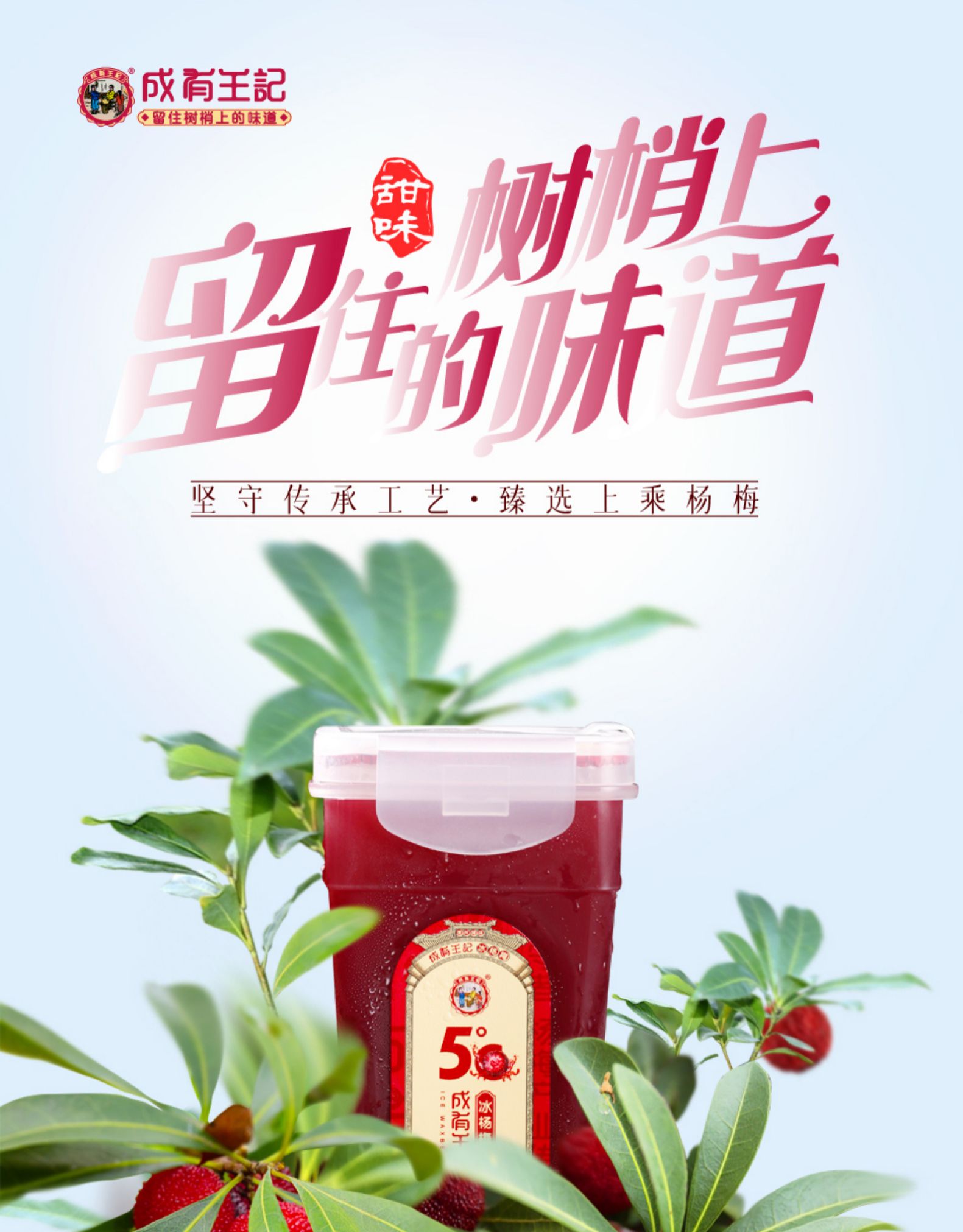 成有王记 冰杨梅汁 368ml*4瓶 图1