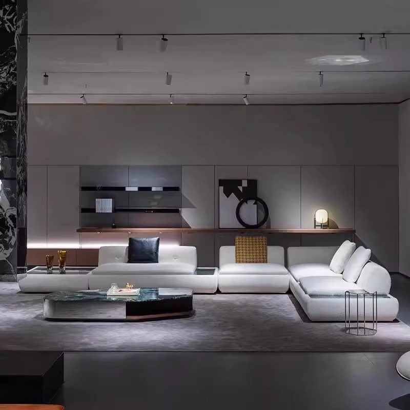 米洛提Minotti超级月亮沙发别墅大客厅直排贵妃组合高端2025新款