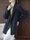 New double-sided pure wool coat for women, loose Korean style, high-end, fashionable and short woolen autumn and winter coat