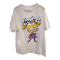 FEILIBIFU Korean cartoon girls men and women oversize SHORT SLEEVES Hip Tee trendy brand