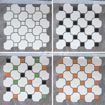 Nordic Minimalist Style Modern Kitchen Toilet Ceramic Curved Mosaic TV Background Wall Brick Non-slip Floor Tiles