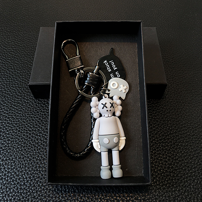 Car Keychain Trending ins Cute Cartoon Character Sesame Street Backpack Pendant Gift for Men and Women Couples