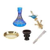 Арабский стеклянный портативный кальян, полный комплект, фруктовый вкус