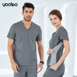 Лонгслив подходит для мужчин и женщин, эластичная послеоперационная униформа врача для работы, делается под заказ