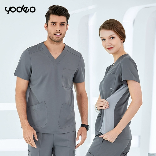 Лонгслив подходит для мужчин и женщин, эластичная послеоперационная униформа врача для работы, делается под заказ