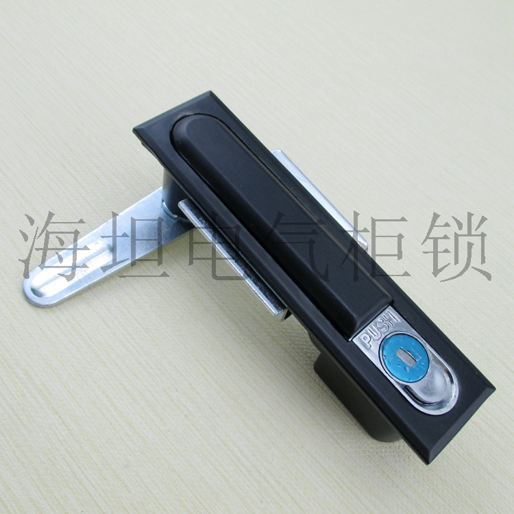Haitan MS480 flat lock power cabinet door lock MS818-1 big black lock MS490 distribution cabinet door lock