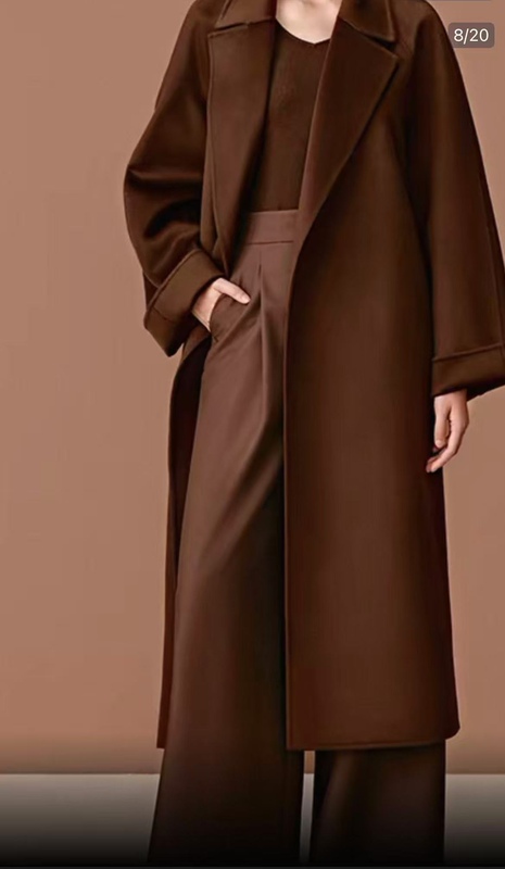 2026 New Model, the Same Style as Yang Mi's 13.8 Bathrobe, Long Cashmere Coat