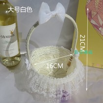 花童撒花蓝婚礼手提篮子花瓣结婚伴娘道具婚庆道具儿童跳舞撒糖篮