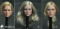 Spot Mankong play mode MC002 soldier 1 6 Captain Marvel European and American female head carving three hairstyles