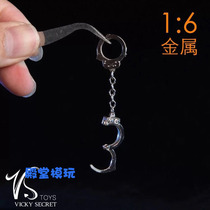 Spot VSTOYS 1:6 SOLDIER DOLLS available METAL handcuffs pocket model loose scene