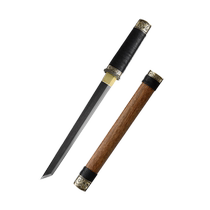 Longquan Deyuan sword short sword Tang Hengdao integrated sword outdoor knife short knife self-defense cold weapon unedged