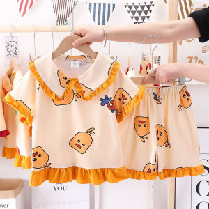 春夏季短袖卡通可爱公主风睡衣套装