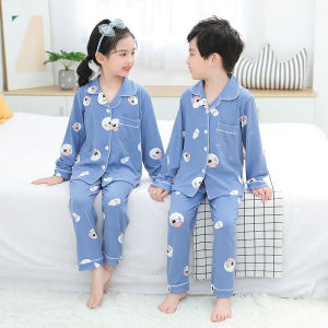 春秋季儿童睡衣时尚男女童家居服套装
