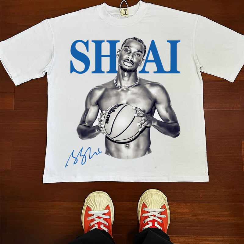 Alexander Sga Alexander Thunder Basketball American Retro Vtg Pure Cotton Street Long and Short Sleeve T-Shirt