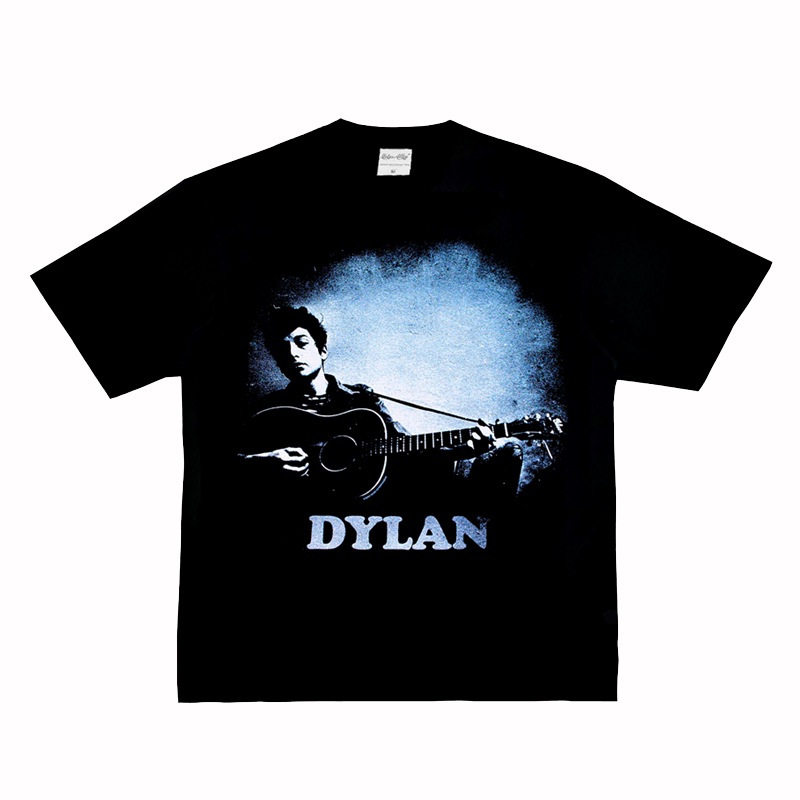 Rock Poet Bob Dylan Short-Sleeved American Street Hip-Hop Retro Digital Direct-Print Long-Sleeved T-Shirt