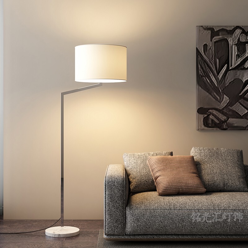 Stylish and Modern Floor Lamp for Living Room, Bedroom, Bedside, Creative and Unique, Simple Study Room Floor Lamp with Fabric Shade Stylish and Modern Floor Lamp for Living Room, Bedroom, Bedside, Creative and Unique, Simple Study Room Floor Lamp with Fabric Shade