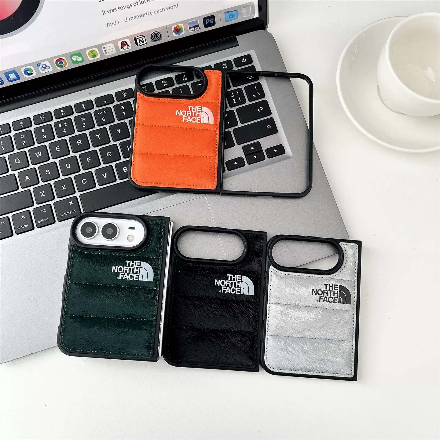 The North Face Logo Quilt iPhone Case