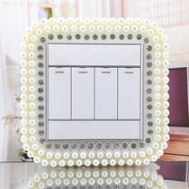 European creative plastic pearl white 86 type switch sticker switch cover home special wall sticker manufacturer direct sales switch cover