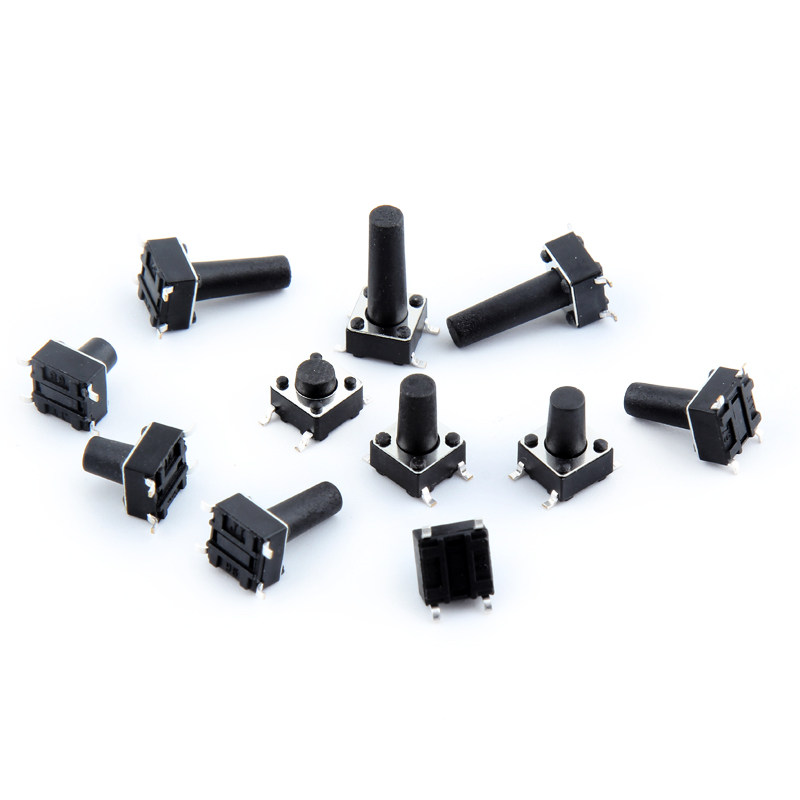 贴片式轻触微动按键开关四脚 6x6x5mm/6/7/8/9/10 6*6*11/12/15MM