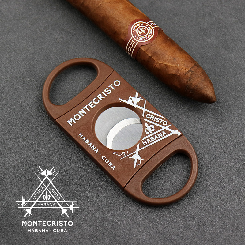 Cuban Monte cigar scissors smoke cutter Cuban cigar scissors double edged non-embroidered steel knife hole cutter knife