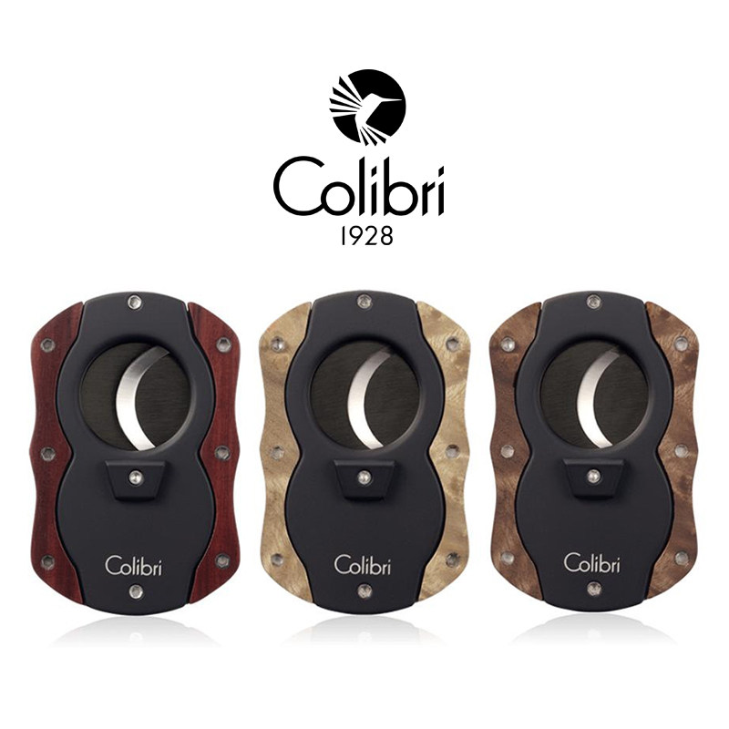 Colibri Colby Cigar Shears Solid Wood Handle Cigar Shears Cigar Knife Fan-shaped Flat Cut Cigar Knife Portable Cigar Knife
