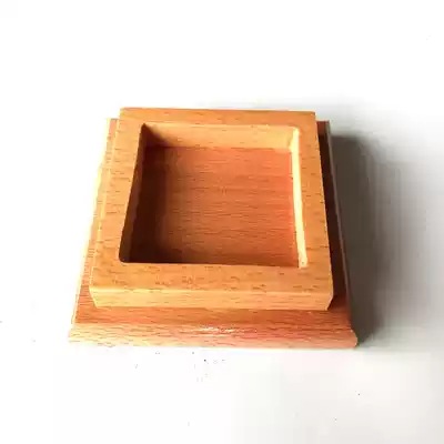 Taoist SEAL base 5cm method printing seat wooden chassis bottom trustee Buddhist instruments