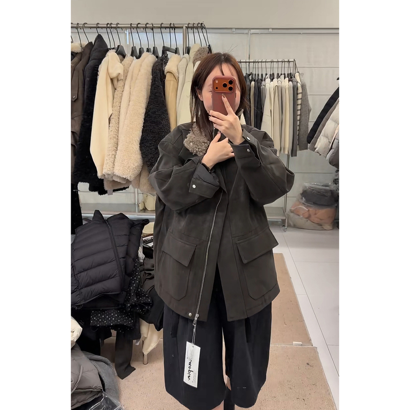 Unique and Super Stylish Down-Lined Leather Jacket for Women, 2025 Deep Winter New Model, Warm and High-End Leather Coat Unique and Super Stylish Down-Lined Leather Jacket for Women, 2025 Deep Winter New Model, Warm and High-End Leather Coat